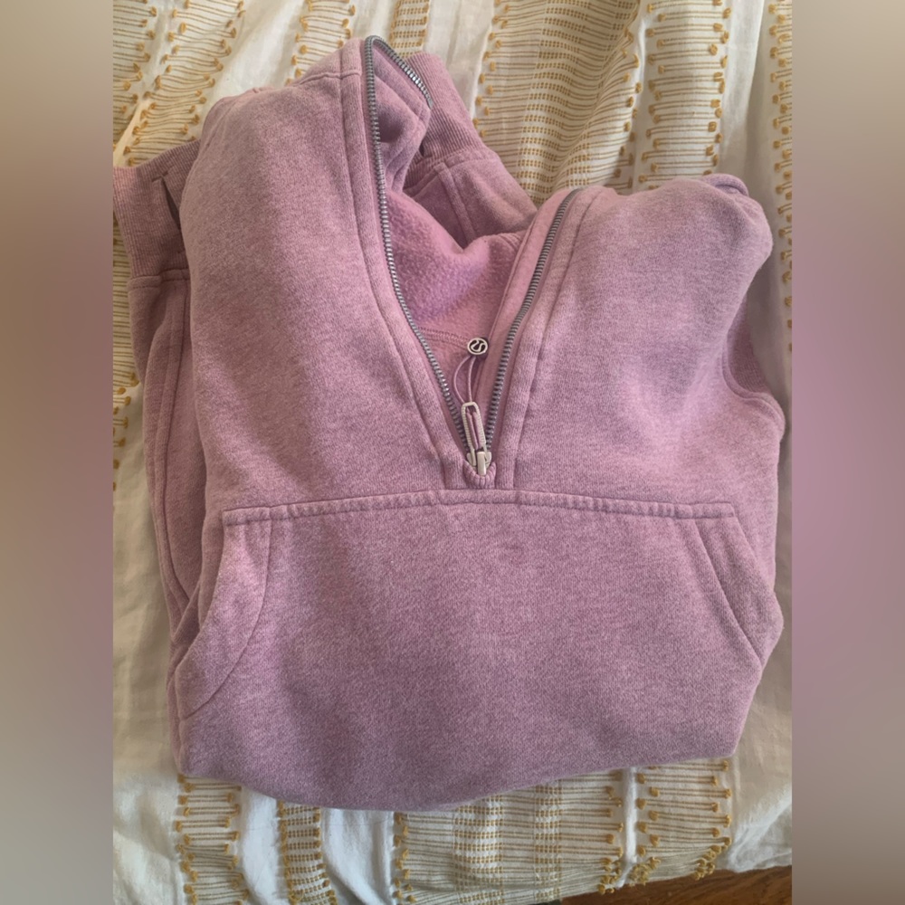Heathered Pink Taupe Lululemon Half Zip XL/XXL